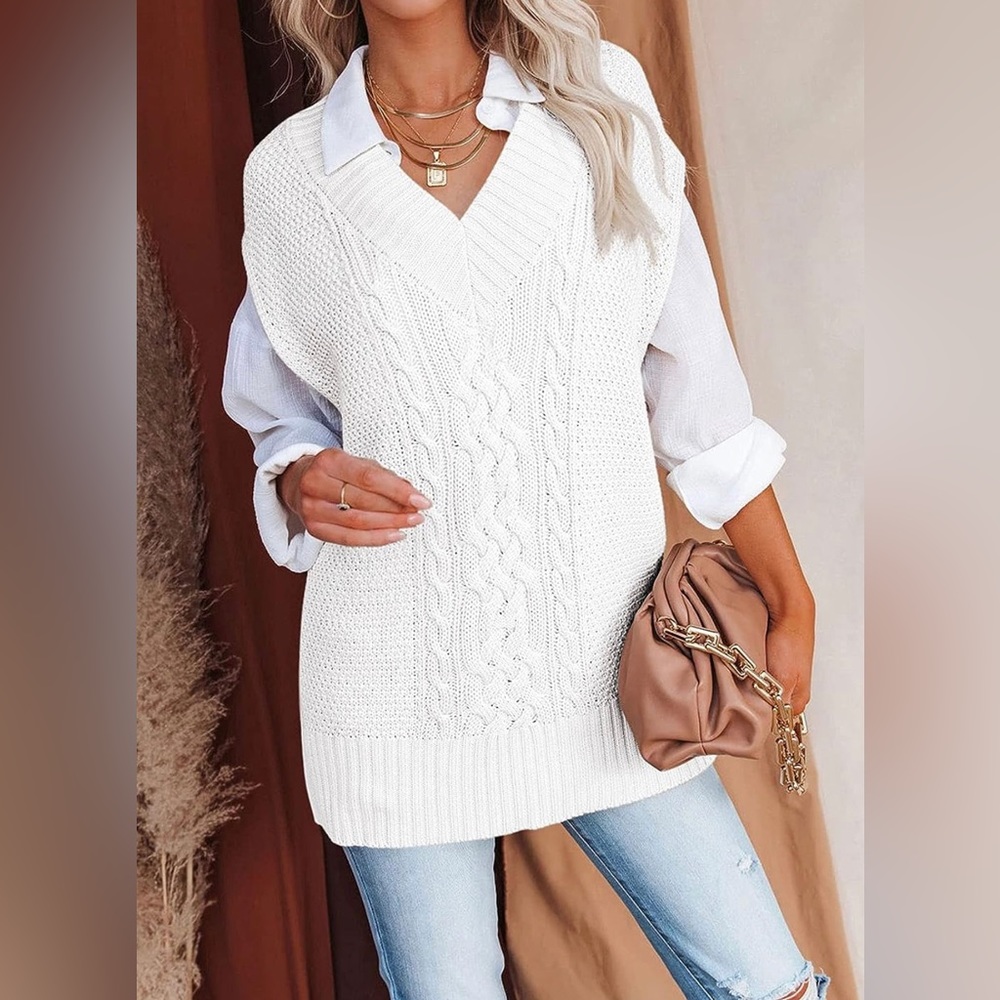 Oversized Sweater Vest